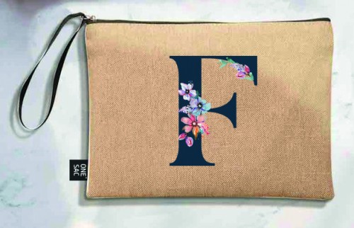 Sac à main Lettre F (Modèles variés) (25 × 18 × 1 cm)